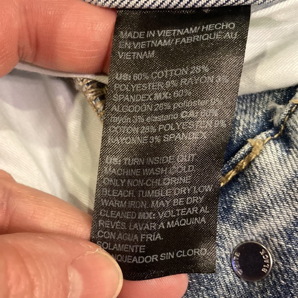 NWT Size 0 Long High Rise Sculpt Straight Leg - Acid Wash Look (ABBA) - Picture 10 of 12